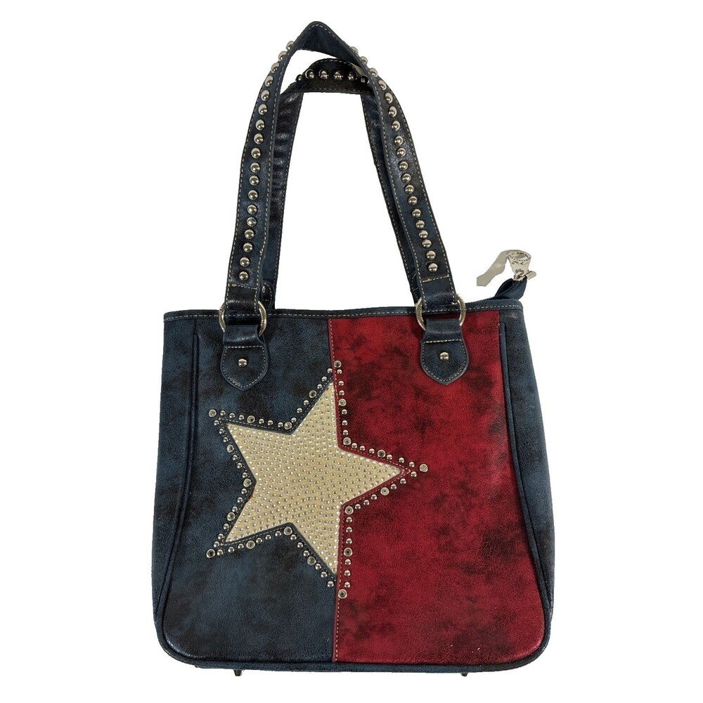 Montana West Texas Western Faux Leather Concealed Carry Purse Handbag